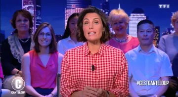 La chemise à carreaux rouge portée par Alessandra Sublet dans C Canteloup du 04.06.2019