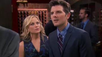 Kenzo  Abstract Print Skater Dress worn by Leslie Knope (Amy Poehler) in Parks and Recreation (S07E07)