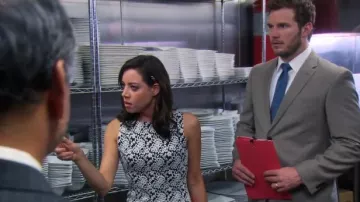 Sleeveless Open Keyhole Back Dress worn by April Ludgate (Aubrey Plaza) in Parks and Recreation (Season07 Episode07)
