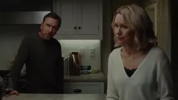 Khaki Sweater Long Sleeves worn by Peter Edgar (Tim Roth) in Luce
