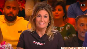 The t-shirt black Kid zero label of Caroline Ithurbide in It is that of the tv !the 05.06.2019