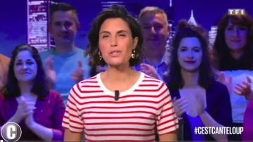 La marinière en cachemire ultra fin de Alessandra Sublet dans C'est Canteloup le 05.06.2019