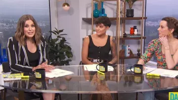 Maje Striped Blazer worn by Carissa Culiner on E! News June 3, 2019