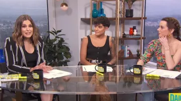 Maje Wide 7/8 Striped Pants worn by Carissa Culiner on E! News June 3, 2019