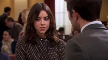 Madewell  Long Sleeve Tunic Dress in Dot worn by April Ludgate (Aubrey Plaza) in Parks and Recreation (S07E11)