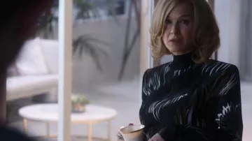 Givenchy Abstract Printed Blouse worn by Anne Montgomery (Renée Zellweger) in WHAT / IF (S01E09)