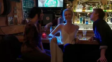 Rachel Roy Sleeveless Chain-Detail Blouse worn by Shelby Wyatt (Johanna Braddy) in Quantico (S01E09)