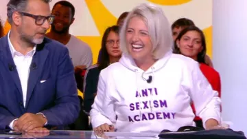 La sudadera con capucha "anti sexism academy" de Emilie Mazoyer en L'Info du vrai el 06.06.2019