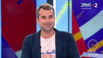 La camiseta franchouillard de Grégoire Tournon en Télématin del 08/06/2019