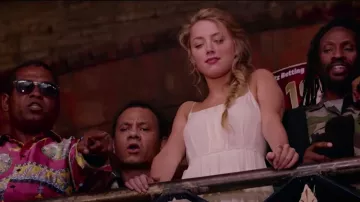 White Casual Maxi Dress worn by Nicola Six (Amber Heard) in London Fields