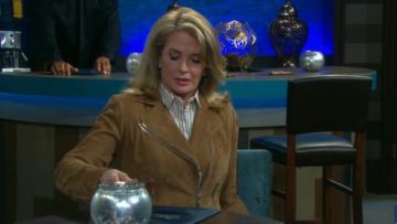 Suede Camel Jacket worn by Deidre Hall as seen in Days of Our Lives