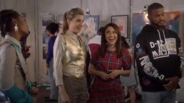 Sudadera con capucha S-Jack-Wa Black Patchwork usada por Aaron Jackson (Trevor Jackson) en grown-ish (Season02 Episode09)