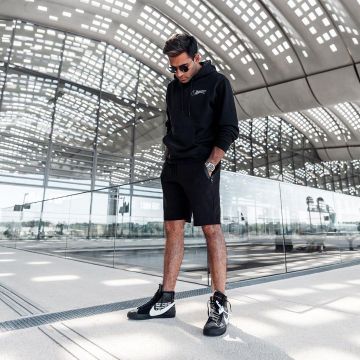 The pair of sneakers Nike Blazer Off White Anil Brancaleoni on his account Instagram @anilbrancaleoni