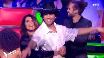 El sombrero negro De Bornarel de Mika tomado de Soprano en The Voice: The Most Beautiful Voice