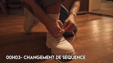 Les sneakers portées par Squeezie dans sa vidéo YouTube Comment faire un clip de l'été ? (légèrement cliché)