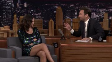 Marc Jacobs, Le Disco Robe portée par Selena Gomez sur Le Tonight Show Starring Jimmy Fallon, le 11 juin 2019