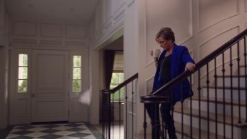 Blazer bleu veste portée par Gabrielle Carteris comme on le voit dans Beverly Hills, 90210