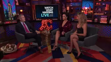 Nicole Rose Pave Diamond Cuff Bangle Bracelet worn by Kyle Richards on Watch What Happens Live with Andy Cohen June 11, 2019