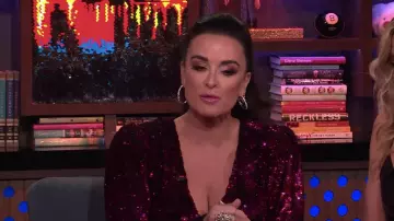The Kooples Sequins Dress worn by Kyle Richards on Watch What Happens Live with Andy Cohen June 11, 2019