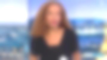 El vestido negro con superposiciones de Sandrine Aramon en Soir 3 el 17.06.2019