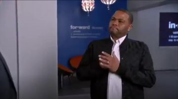 G Star Raw Raw Pour Les Océans Imprimé Fallden Blouson porté par Andre "Dre' Johnson (Anthony Anderson), en black-ish (Season01 Episode20)