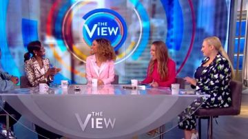 Escada  Talaranto Abstract Floral Pants worn by Meghan McCain on The View June 11,2019