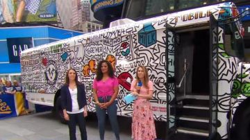 Falda Reiss Andi usada por Ginger Zee en Good Morning America 05 de junio de 2019