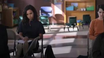 Forever 21 Patch Graphic Zip-Front Utility Jumpsuit worn by Moe Truax (Kiana Madeira) in Trinkets (S01E01)