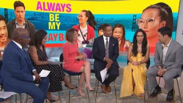 Eliza J Ruched Bell Sleeve Dress worn by Dylan Dreyer on Today June 05,2019