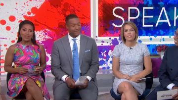 Milly imprimé Tropical Et les Reflets de la Robe portée par Sheinelle Jones, aujourd'Hui, juin 06,2019