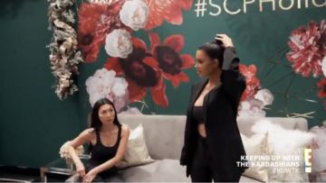 YEEZY lacets Leggings en Noir porté par Kim Kardashian West de Garder en Place avec les Kardashians (S16E09)
