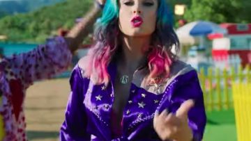 Fleur du Mal Lily embroidered satin and stretch tulle underwired bra worn by Taylor Swift in her You Need To Calm Down music video