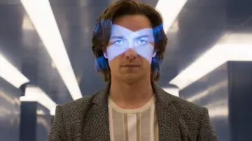 Striped Tee worn by Professor Charles Xavier (James McAvoy) as seen in X-Men Apocalypse