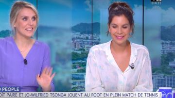 La chemise col pyjama et des plis creux au dos de Raphaèle Marchal dans William à midi  le 19.06.2019