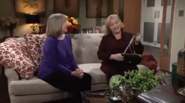 Eileen Fisher  Organic Linen & Cotton Knit Boxy Top worn by Marla Adams as seen in The Young and the Restless June 13,2019