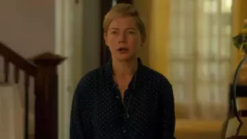 Dot Sleeve Blouse worn by Isabel (Michelle Williams) in After the Wedding