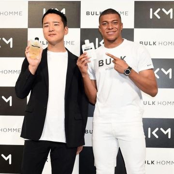 The facial Bulk Man collab' with Kylian Mbappé on the account Instagram of @k. mbappe