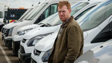 Brown jacket worn by Ricky Turner (Kris Hitchen) in Sorry We Missed You