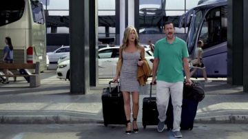 The sneakers heel worn by Audrey Spitz (Jennifer Aniston) in Murder Mystery