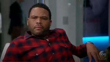 Givenchy Plaid Western Shirt porté par Andre "Dre' Johnson (Anthony Anderson), en black-ish (Season03 Episode09)