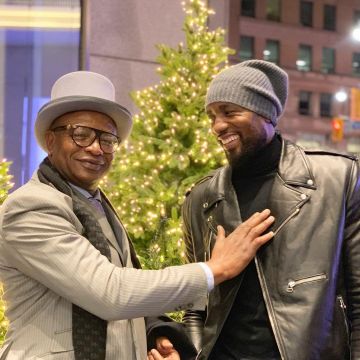 Moto veste en cuir portés par Serge Ibaka sur son Instagram account @sergeibaka