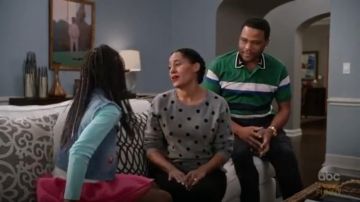 PS Paul Smith Contraste Col Polo Shirt porté par Andre "Dre' Johnson (Anthony Anderson), en black-ish (Saison 03, Épisode 11)