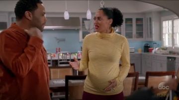 A. L. C. Delmar Taille Haute Tricot Jupe Crayon porté par arc-en-ciel Johnson (Tracee Ellis Ross), en black-ish (Saison 03 Episode 15)