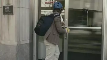 beige pants worn by Paul Asher (Brenton Thwaites) as seen in An Interview with God