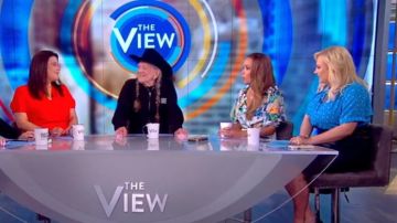 Vestido de Saloni Olivia usado por Sunny Hostin en The View 18 de junio de 2019