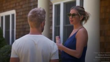AMANDA UPRICHARD Lowell Ruched Jumpsuit usado por Stassi Schroeder en Summer House (Temporada 03 Episodio 13)