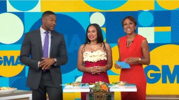 New York & Company  Leandra Dress - Eva Mendes Collection worn by Robin Roberts on Good Morning America June 18,2019