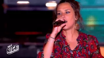 La robe à fleurs portée par Zaz dans Tous à Nice ! du 21 juin 2019 sur France 2