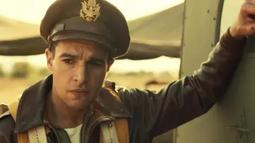 The cap of an officer of the US Army Air Force carried by Yossarian (Christopher Abbott) in Catch-22 S01E01