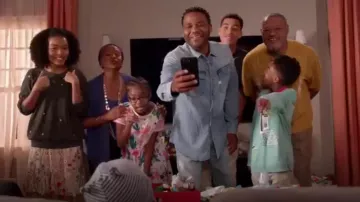 G Star Raw 3301 Quilted Slim Shirt usado por Andre 'Dre' Johnson (Anthony Anderson) en negro (Season04 Episode02)